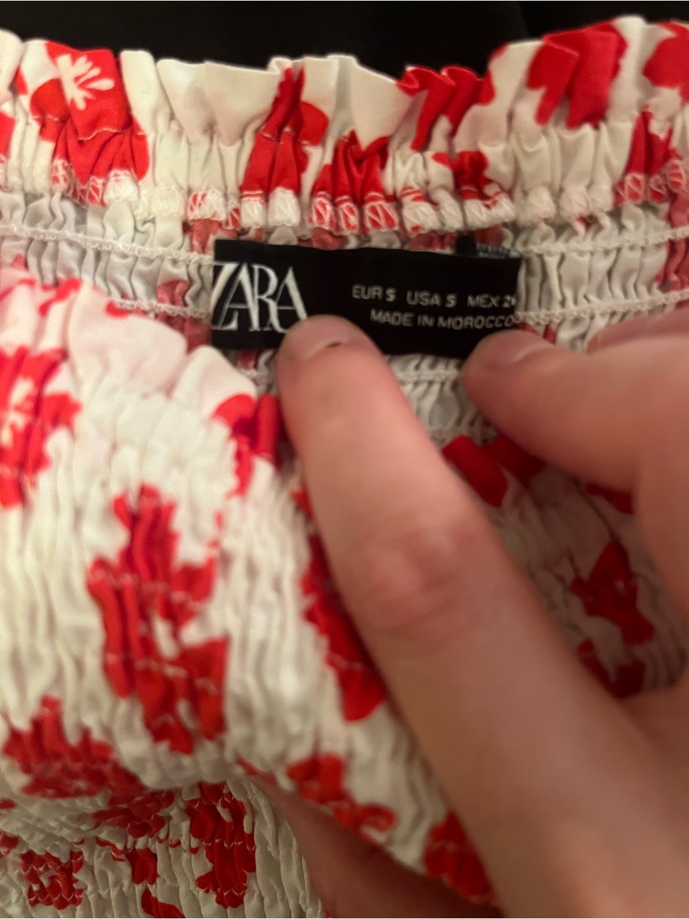 Zara Floral Midi Poplin Dress